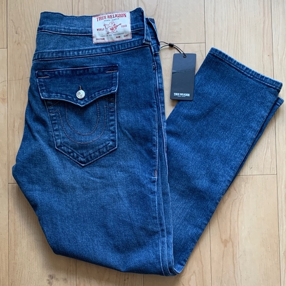 True Religion Rocco Men's Relaxed Skinny Jeans - Picture 1 of 6
